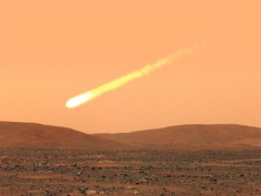 Possible view of Comet C/2013-A1 from NASA Mars rover