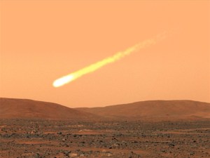Possible view of Comet C/2013-A1 from NASA Mars rover
