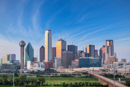 Dallas Skyline before Sunset 612 3