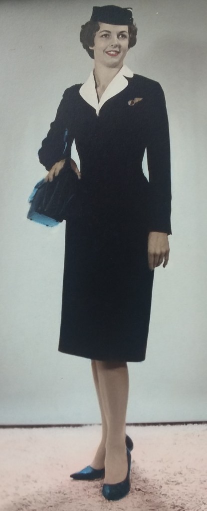 My Mom's Eastern Airlines flight attendant photo, 1958--1962.